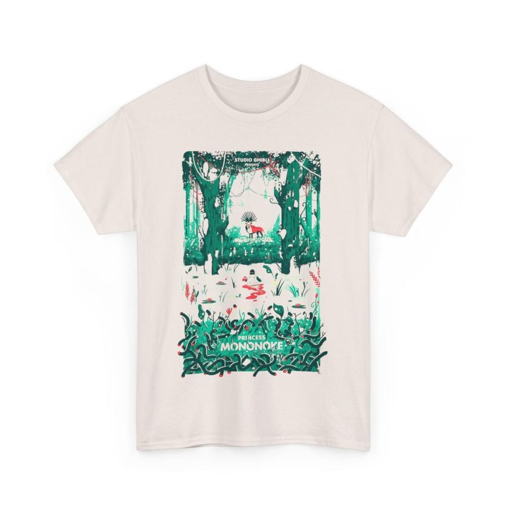 

Studio Ghibli Princess Mononoke Anime T Shirt Unisex Heavy Cotton Tee Unisex T-Shirt L