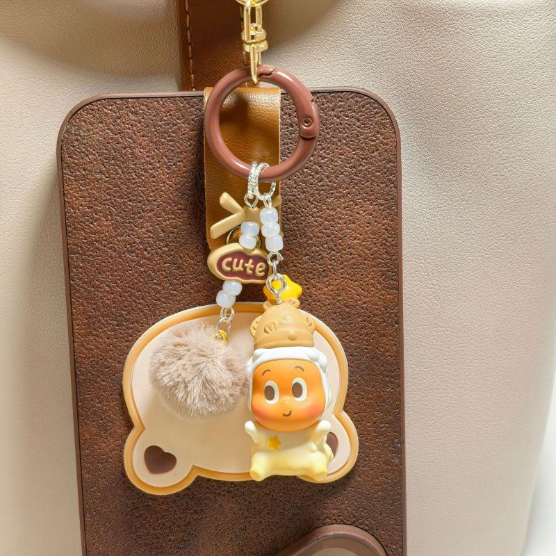 Genuine Pop Mart Hug Series Ice Cream Phone Chain & Keychain Bag Charm Women's Grain Pendant