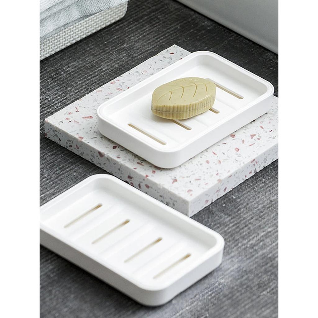 Household Silicone Flexible Bathroom Tray Soap Box Soap Dish Tray Tray Soap Rack