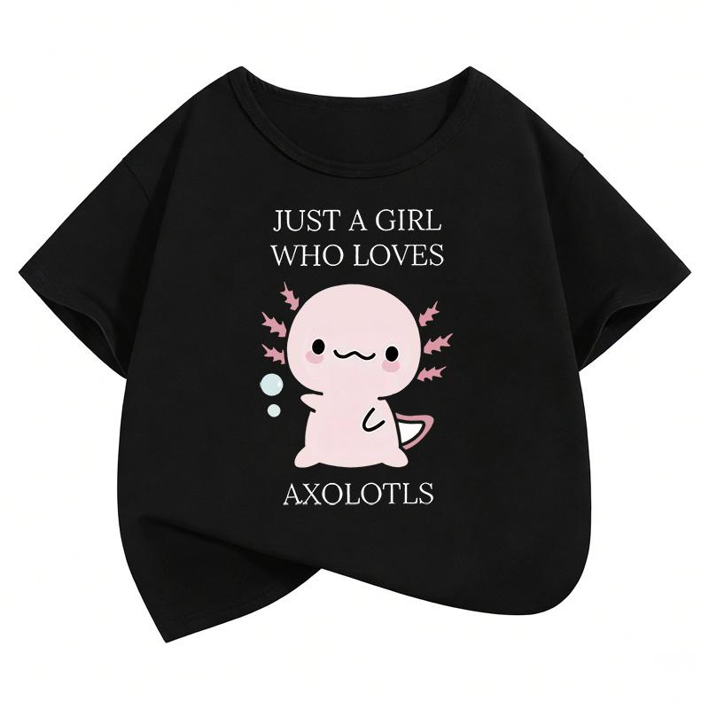 Graphic Animals Design Short Sleeve T Shirts Short Sleeve Kids Children's T-shirt Boys Girls Summer Spring Casual Top Tee Shirt
