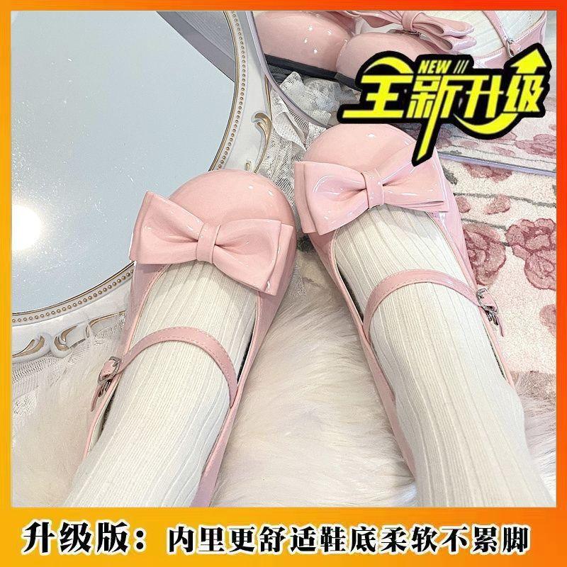 Sweetheart super cute cute lolita shoes women's spring and summer new round head soft sole with skirt Mary Jane single shoes