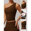 Cloud-Sensitive Waist-Tight Yoga Vest Quick-Drying Running Shockproof Sports One-Shoulder Intimates Workout Beauty Back Bra for Women