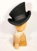 Women Men Asymmetric Top Wool Fedora Hat Magician Steampunk Cosplay Punk Party Caps Retro Fashion Ribbon Top Hat Dropshipping