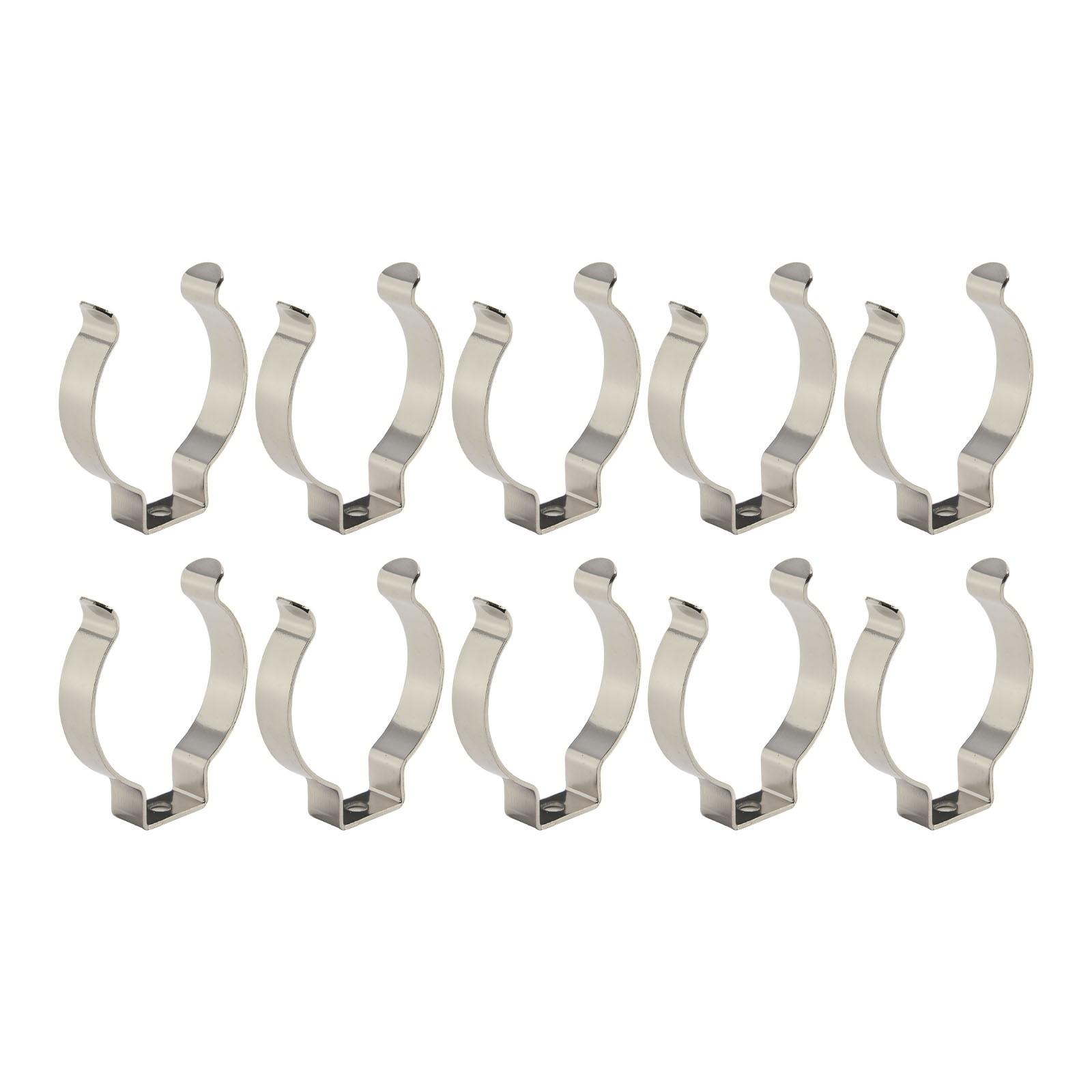 Серебряный держатель для инструментов 10 шт. 6-28 мм ПРУЖИННЫЕ махровые зажимы 38MM