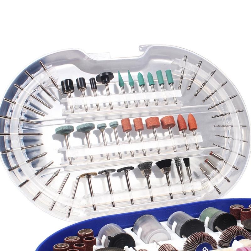 Completes 276 Piece Set of Rotary Tool Attachments Kits Grinding Heads for DIY Enthusiasts and Professional Craftsmen