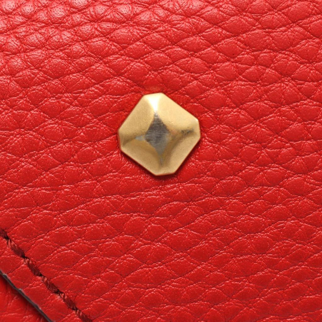 Used MCM 2WAY Handbag leather Red Used Women