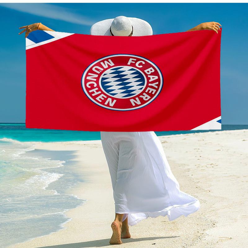 Ultra-Soft Beach Towel with Bayern Munich Theme,Ideal for Pool - Camping, Diving - Perfect Travel Essential, Vibrant Beach Towel.