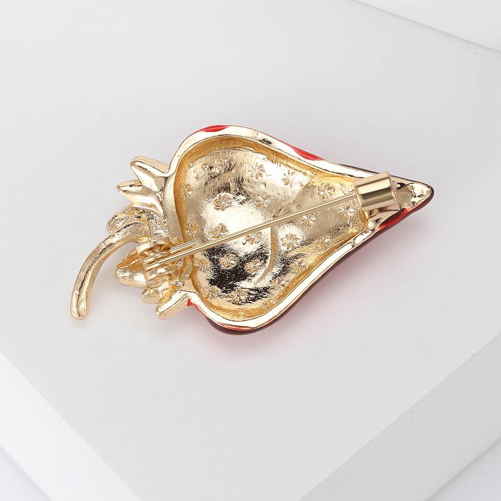 Drop Oil Strawberry Enamel Oil Rhinestone Fruit Brooch Cute Cartoon Brooch Pin Batch