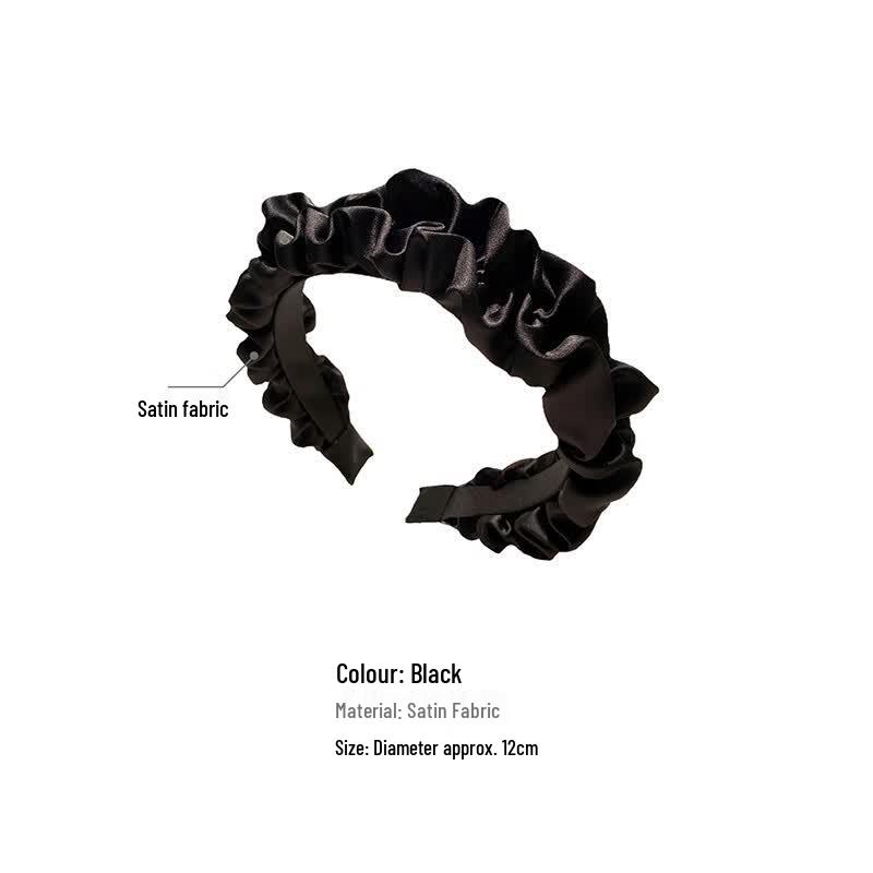 CHIMERA French Retro Pleated Satin Hairband