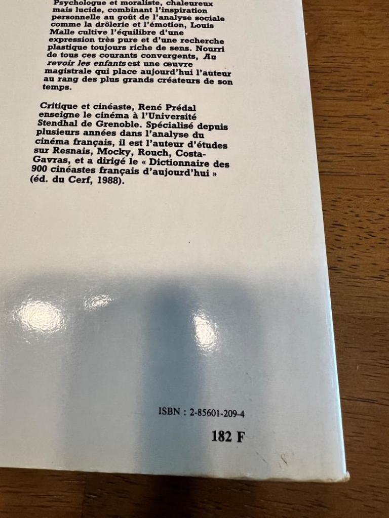 [USED] A rare book! Purchased in Paris, this is a book about the French New Wave director Louis Malle!