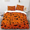 Halloween Boo Duvet Cover Cartoon Eyes for Kids Teens Adults Gift Little Monster Ghost Polyester Quilt Cover Bedroom Decoration