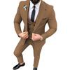 Costumes Homme Formels Solides 3 Pièces Coupe Slim Veste à Simple Boutonnage Costumes Homme Mariage Bal Soirée Business Tuxedos