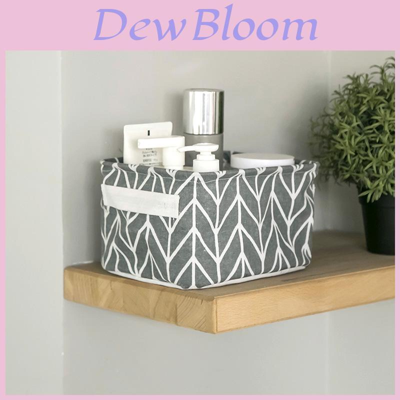 Cotton Linen Foldable Storage Basket With Waterresistant Fabric For Home Office And Closet Organization
