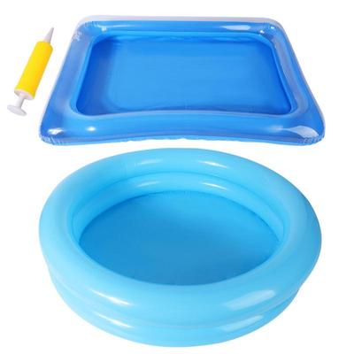 Inflatable Pool Footbath Swimming Pool Home Spa Foot Bath Bucket Portable Foot Wash Basin for Pool Entrance Ladder