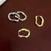Trendy Geometric Ear Clips Comfortable Irregular Hoop Earrings for Women Girl Fashionable Unique Valentines Day Gift