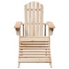 VidaXL Adirondack Chair with Footstool Solid Fir Wood, Garden Chair, Outdoor Seat, Outdoor Chair, Seat of 4007240
