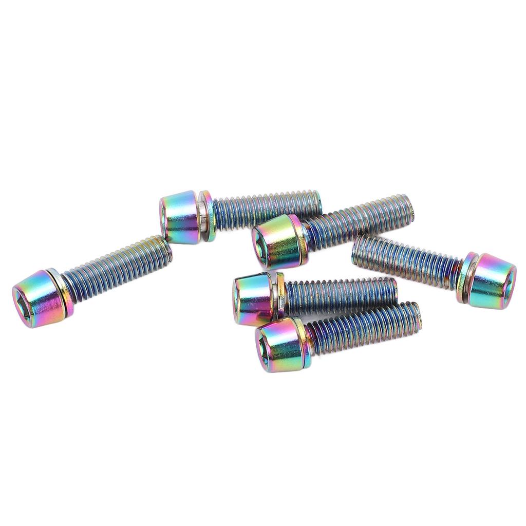 Steel Water Bottle Cage Bolts M5x23mm Colorful Water Bottle Cage Bolts for Fixing Handlebar Ends