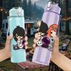 1PC Two Best Friends Girl Cartoon Print 750ml Color Plastic Sports Water Bottle Leakproof Flip Straw Lid Suitable for Sports Office Home Use