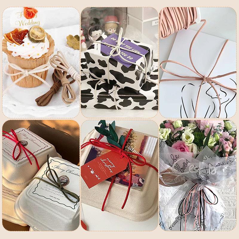 5mm Doppelseitiges Koreanisches Samt-Wildlederband für DIY-Schmuck, Armbänder, Geschenkboxdekoration und Bindeband.