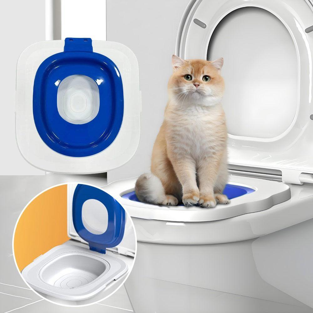 Easy Cleaning Cat Toilet Trainer Removable Parts Sand Tray Toilet NEW Pet Urinal Seat  Pet Supplies