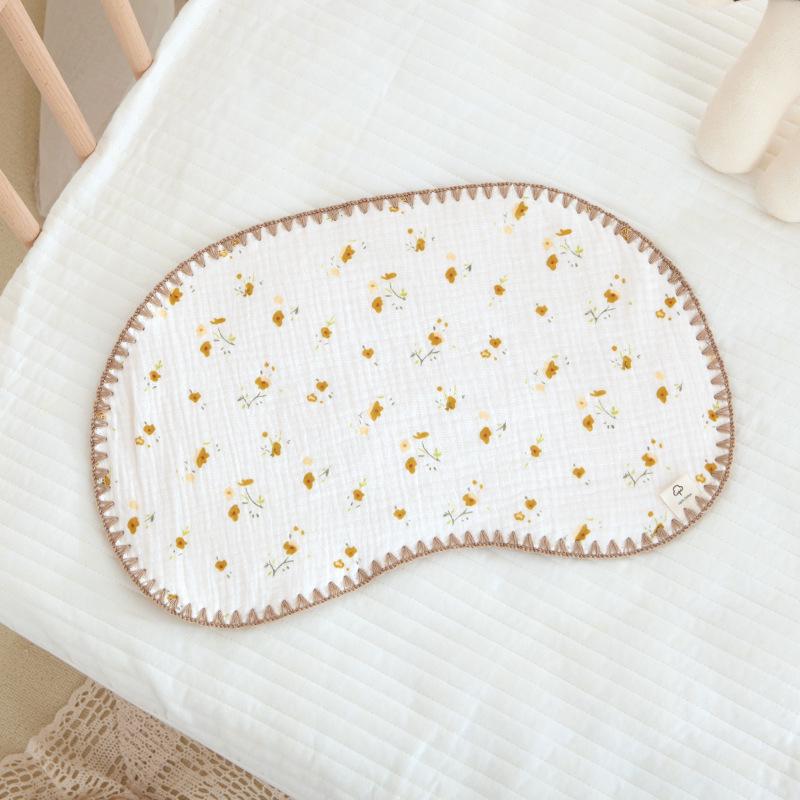 10-lagiges Baumwollgaze-Neugeborenenkissen - Atmungsaktiv, Schweißabsorbierend, Wolkenförmig für Babykomfort