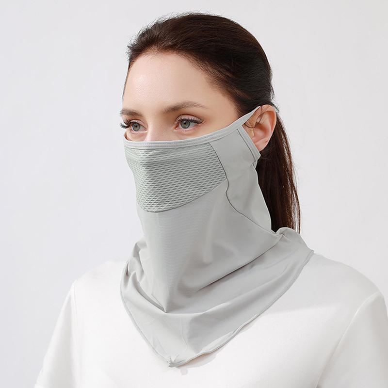 Half Face Mask Mesh Face Mask Uv Protection Neck Protector Summer Thin Sunshade Sports Windproof Cycling Mask