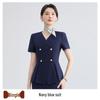Women's Summer Short-Sleeved Suit: 2026 Professional Wear for Hosts/MCs, Beauty Salon Uniform