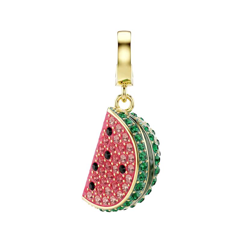 

Swarovski Idyllia Mixed Cut Watermelon Slice Pendant Unisex pendant Pink Green 5743134 Box (Random Color)
