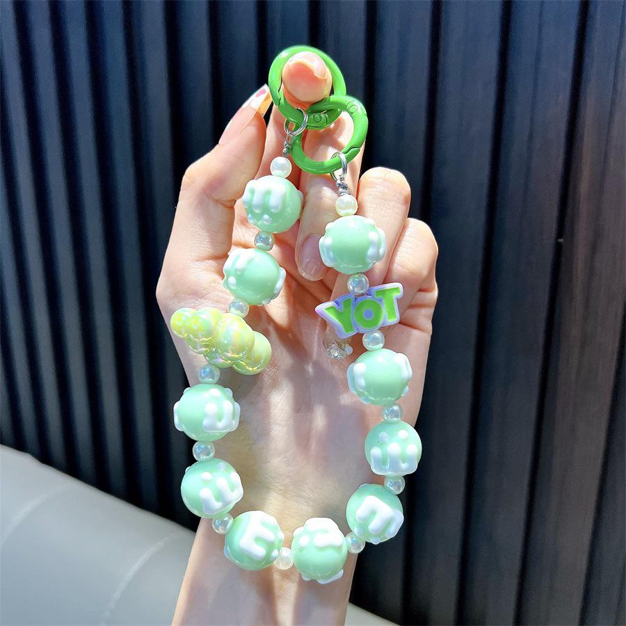 Lanț de telefon mobil cu mărgele, breloc: Pandantiv Creative Cloud, Charm pentru geantă și Accesoriu pentru husă de căști