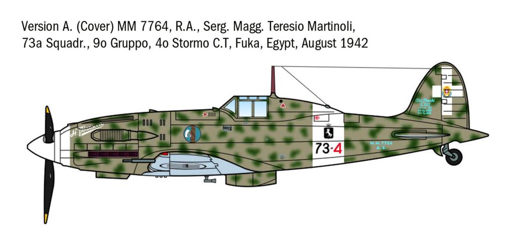 Italeri 1/72 WWII Italian Macchi MC.202 Folgore Ace Plastic Model Kit IT1481 (Airplane)