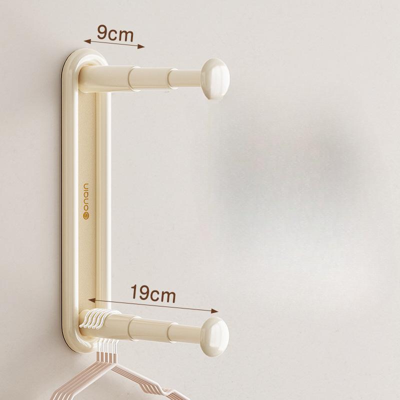 Retractable Hanger Storage Rack Free Punch Artifacts Balcony Finishing Hook Wall Hanging Wall Hanging Folding Household