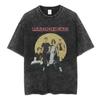 Rock Band Radiohead The Bend Funny Cat Vintage Washed T-shirt Men Women O-neck Cotton Streetwear Harajuku Fashion Casual Oversized Top Summer New Tee