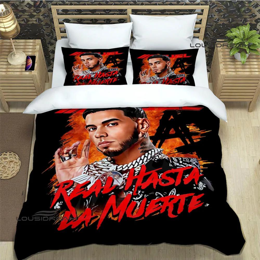 Rapper Anuel AA Printed Bedding Sets Exquisite Bed Supplies Set Duvet Cover Bed Comforter Set Bedding Set Luxury Birthday Gift