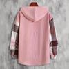 2023 Men's Hooded Plaid Long Sleeve Thickened Shirt - Cold Resistant Autumn Wear