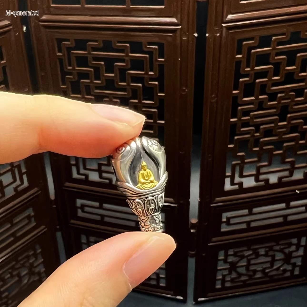 Tibetan Handmade Formless Buddha Head Bracelet with 108 Bodhi Beads and Star Moon Accessories