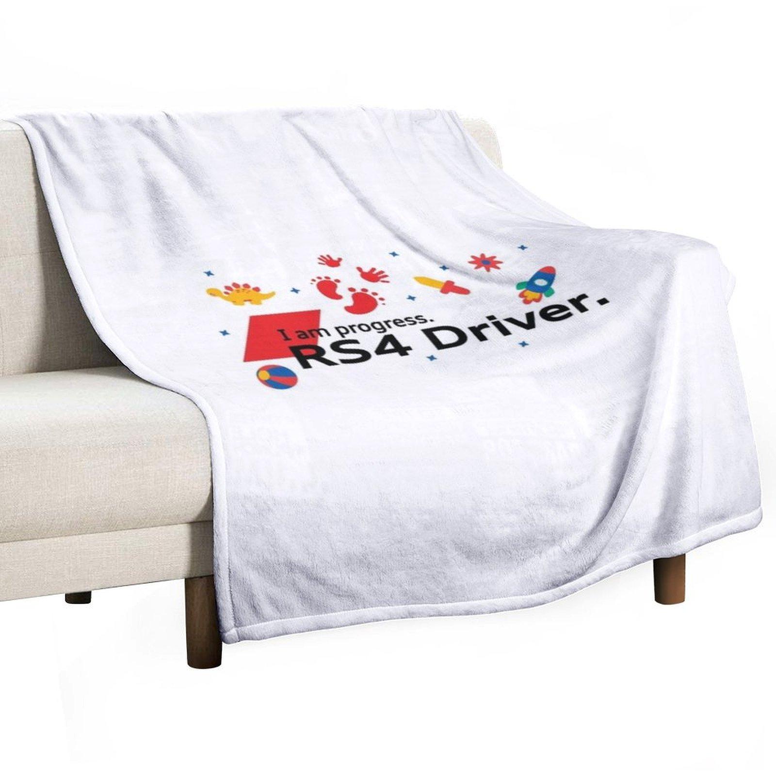 I am progress RS4 driver Throw Blanket Cute Plaid Luxury Brand Fashion Sofas sofa bed Blankets 30x40in