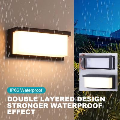 LED Outdoor Wall Lamp Waterproof IP66 110V 220V Indoor Bedroom Living Room Outdoor Porch Wall Light Garden Decorative Light