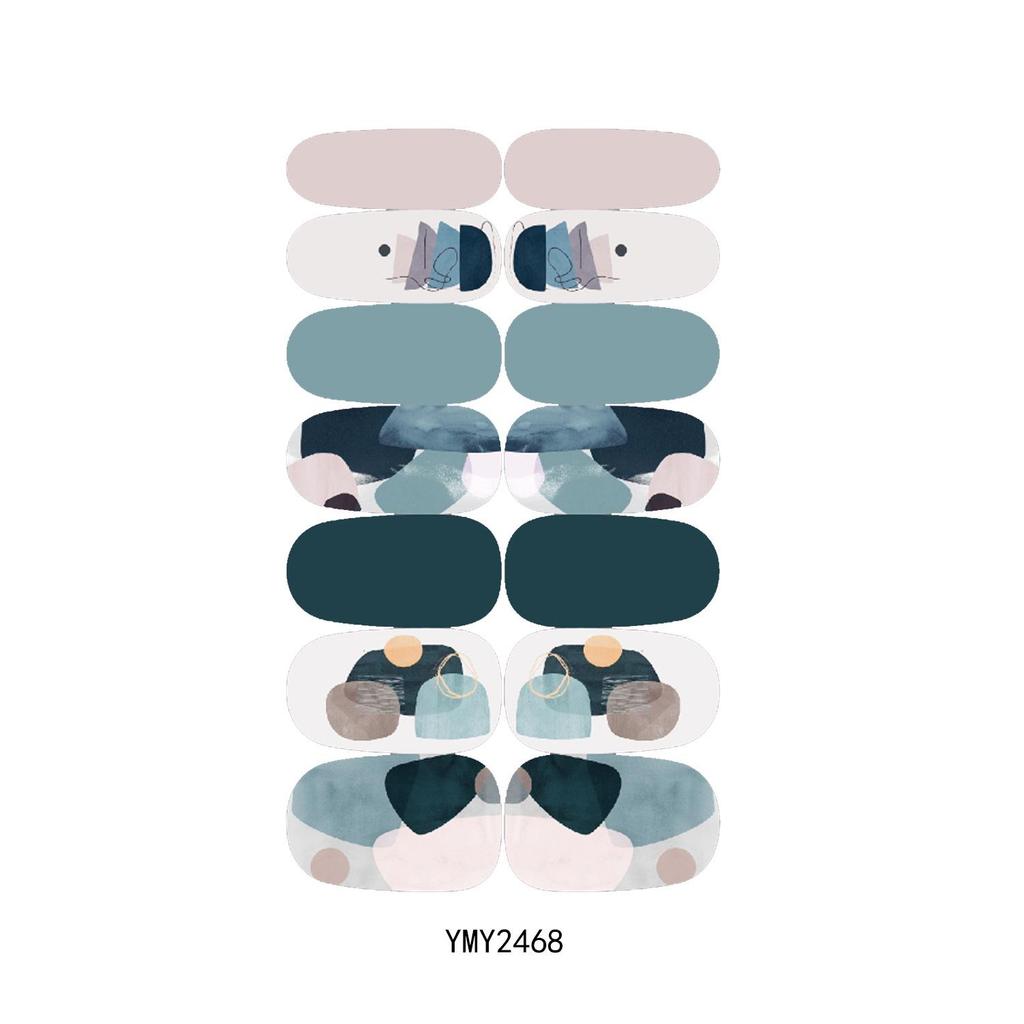 European Style Line Series Nail Art Stickers YMY2466-2477