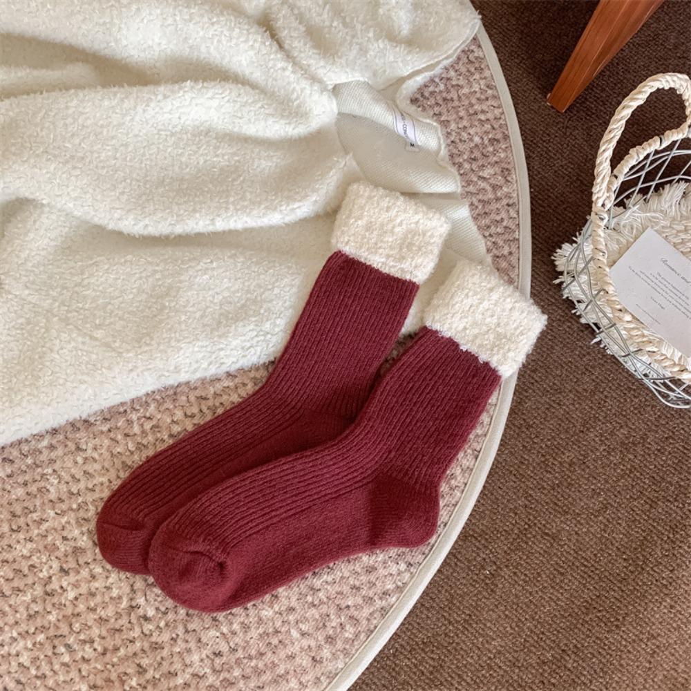 

Thickned Long Sock Warm Stockings New Women Socks Autumn Winter червоний