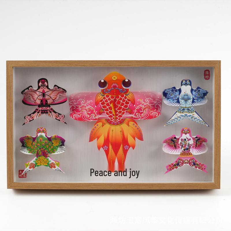 Weifang Kite Set: Traditional Chinese Style Souvenir Ornaments (5 Piece)