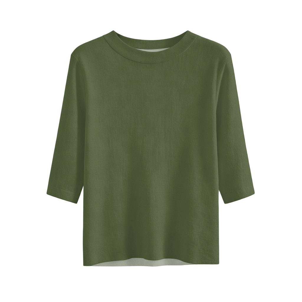 Women's Casual Loose Fit Half Sleeve T Shirt Lightweight Round Neck Comfortable Everyday Top Suitable for Various Occasions