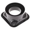 ABS Wall Flange Connector Black Vent Pipe Adapter Exhaust Pipe Connector  Ventilation Pipe