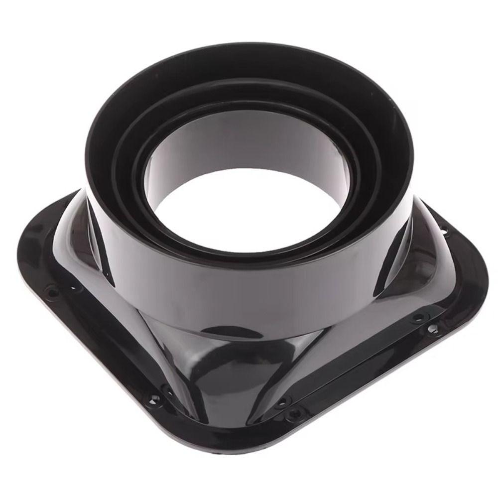 ABS Wall Flange Connector Black Vent Pipe Adapter Exhaust Pipe Connector  Ventilation Pipe