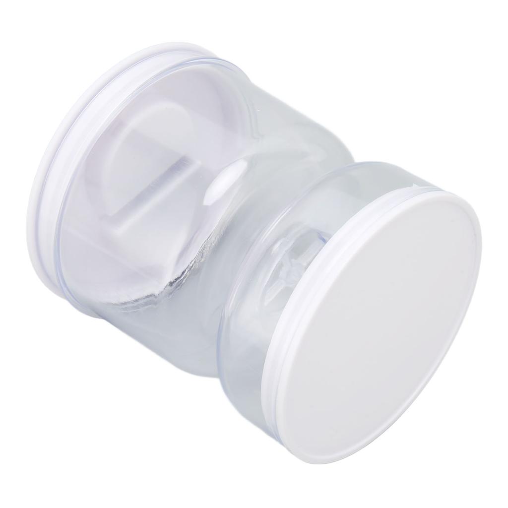 Pickle Jar with Strainer Flip Separate Wet Dry Double Compartment Transparent Hourglass Pickle Jar for Fruits Vegetables
