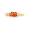 1 Piece Brass Ocean Jewelry Charms Carp Fish 18K Gold Plated Colorful Enamel Fish Pendant For DIY Necklace Making 26x6.5mm