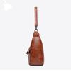 Urban simple soft leather portable shoulder