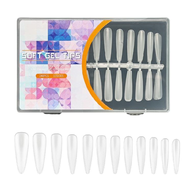 Pre-shaped Full Cover Fake Nail Soft Gel Acrylic Nail Tips Nail Extensions False Nail Almond/Stilettos Press On Nail