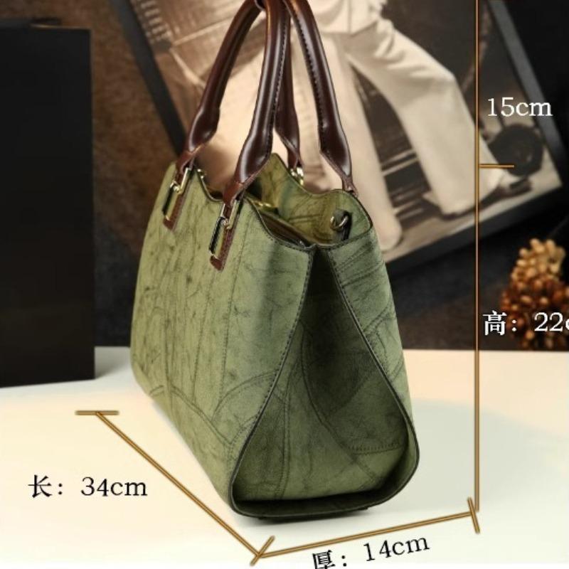 2026 New Fashiable Vintage Messenger Bag for Middle-aged Mothers, Simple and Large-capacity Soft Leather Handbag for Women