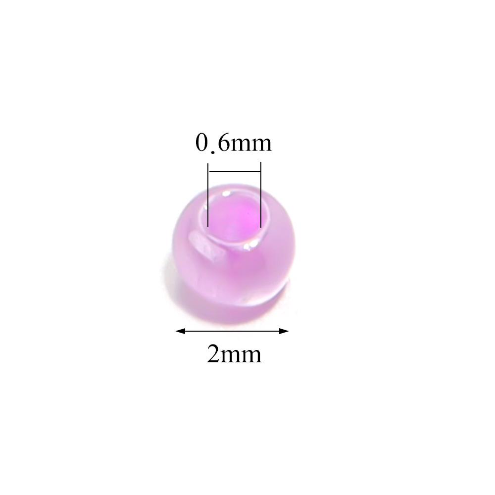 2mm Cream Imitation Jade Glass Seed Beads for DIY Jewelry