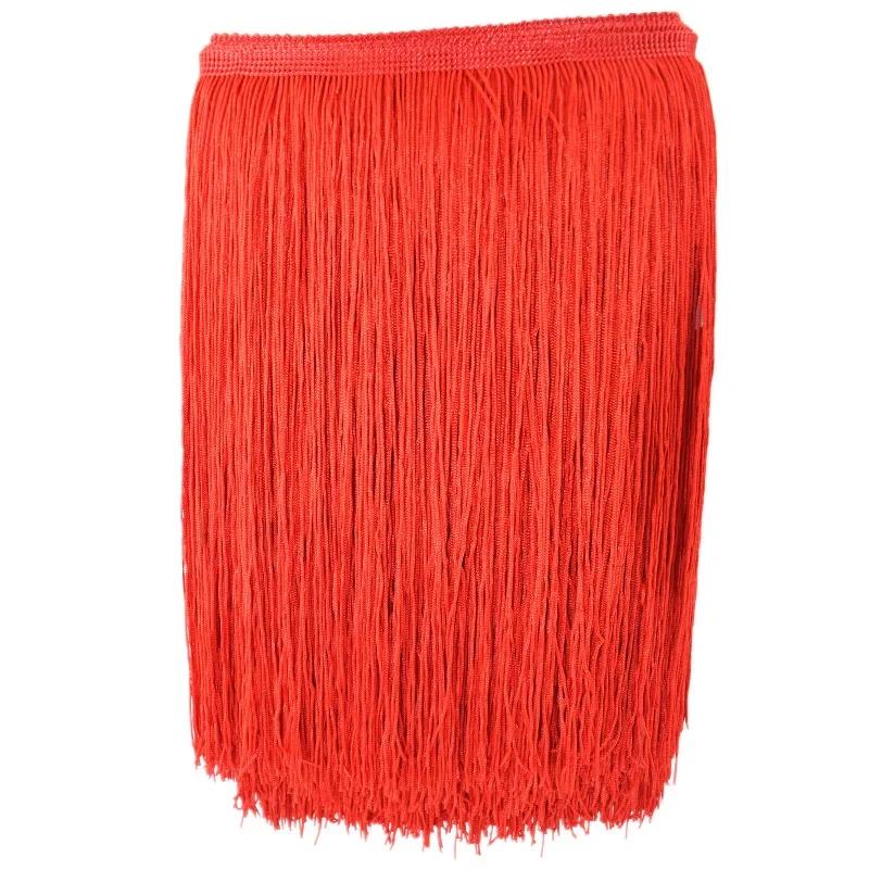 10yard/lot 15cm/20cm/30cm Polyester Tassel Lace Fringe Trimming Latin Dance Clothing Accessories DIY Curtain Decoration JK142